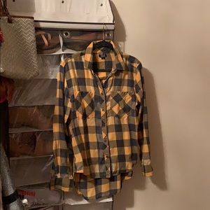Yellow Buffalo plaid button down